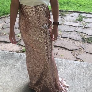 Rose Gold sequin 2 price dress